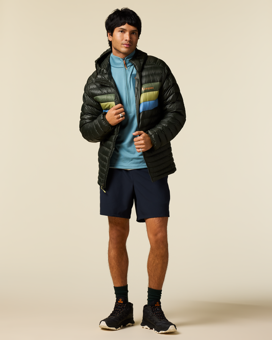 Fuego Down Hooded Jacket - Men's - Woods Stripes - US 1063