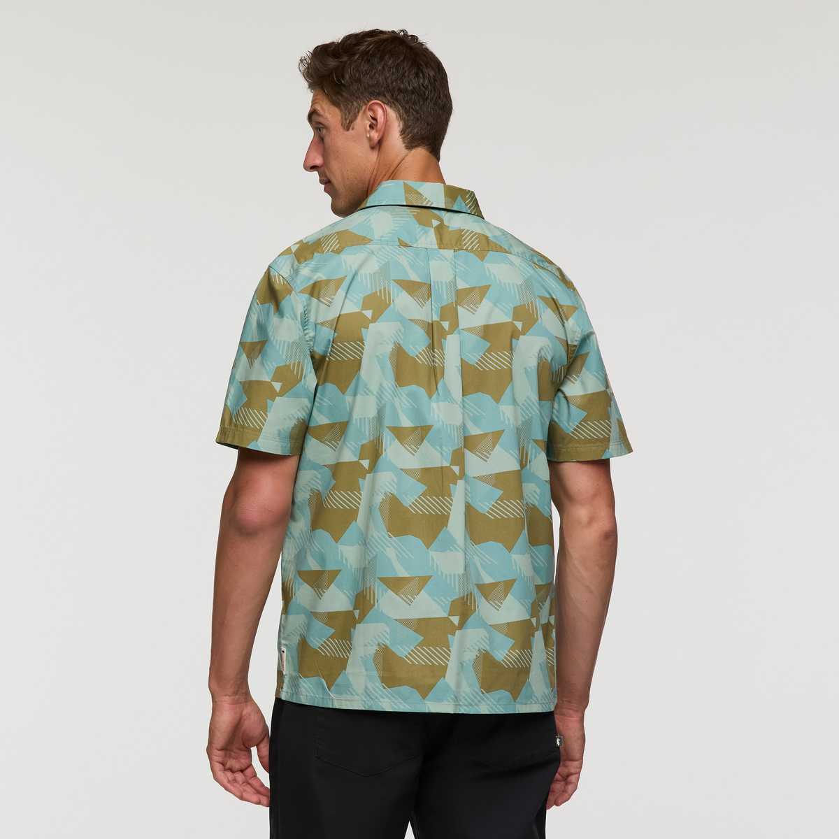 Estival Button Up Shirt - Print - Men's - Reflections Silver Leaf - US 2503